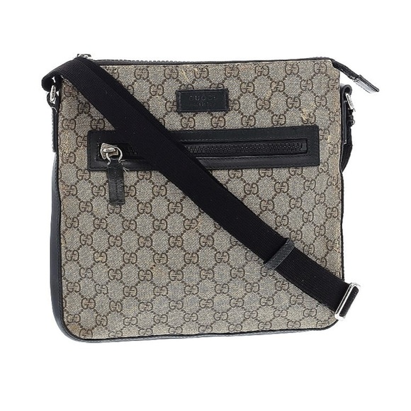 GUCCI GG Supreme Monogram Flat Messenger Bag - Picture 1 of 13